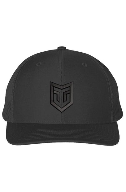 Black/Black Richardson Snapback Trucker Cap