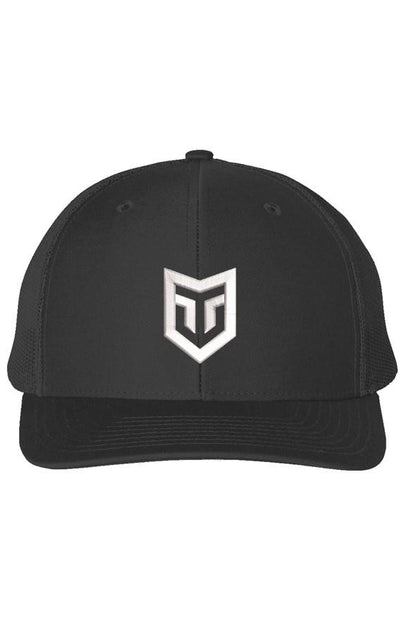 BLack/White Richardson Snapback Trucker Cap