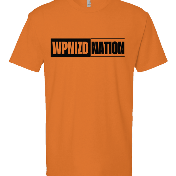 WPNIZD NATION Orange Heather Short Sleeve T shirt