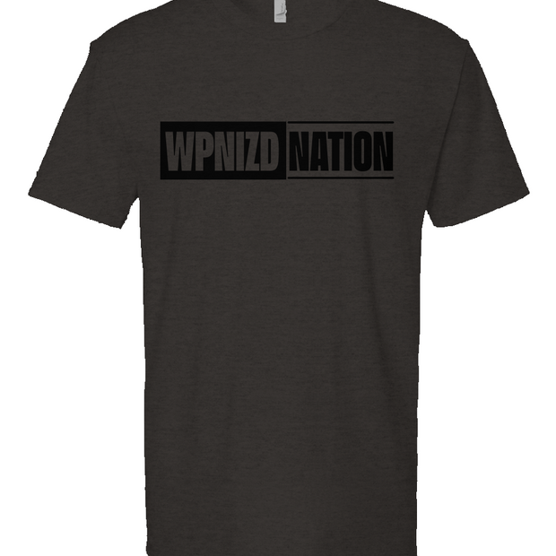 WPNIZD NATION Charcoal Heather Short Sleeve T shirt