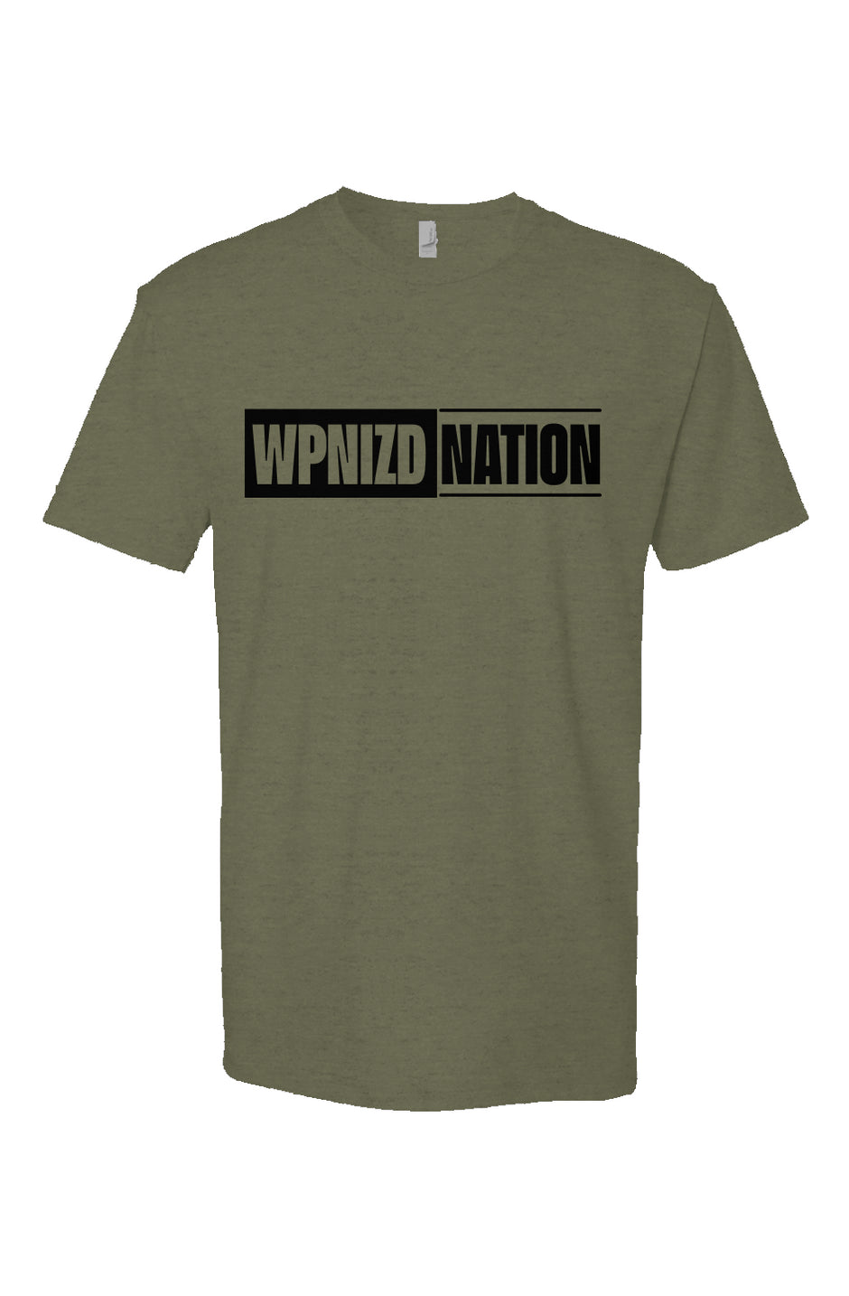 WPNIZD NATION Military Green Heather Short Sleeve T shirt