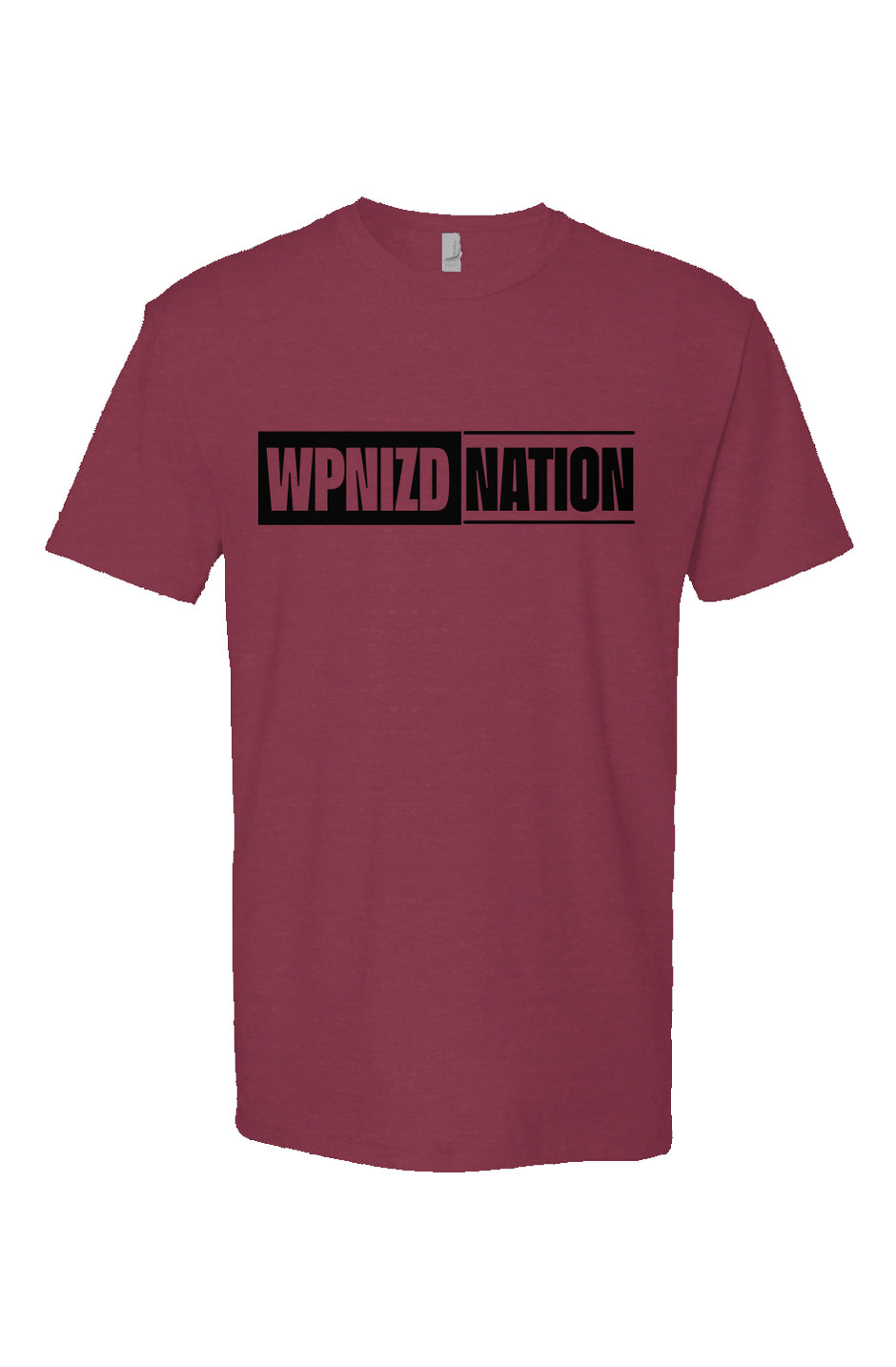 WPNIZD NATION Cardinal Heather Short Sleeve T shirt