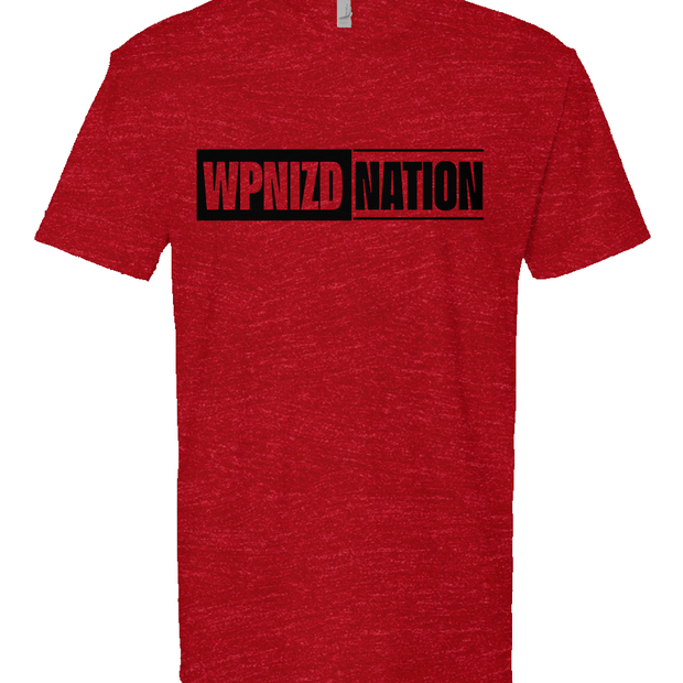 WPNIZD NATION Red Heather Short Sleeve T shirt
