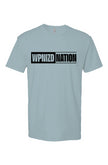 WPNIZD NATION Ice Blue Heather Short Sleeve T shirt