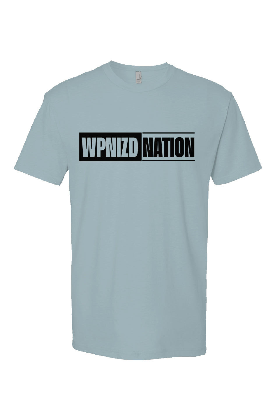 WPNIZD NATION Ice Blue Heather Short Sleeve T shirt
