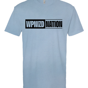 WPNIZD Nation Heather Columbia Blue Short Sleeve T shirt