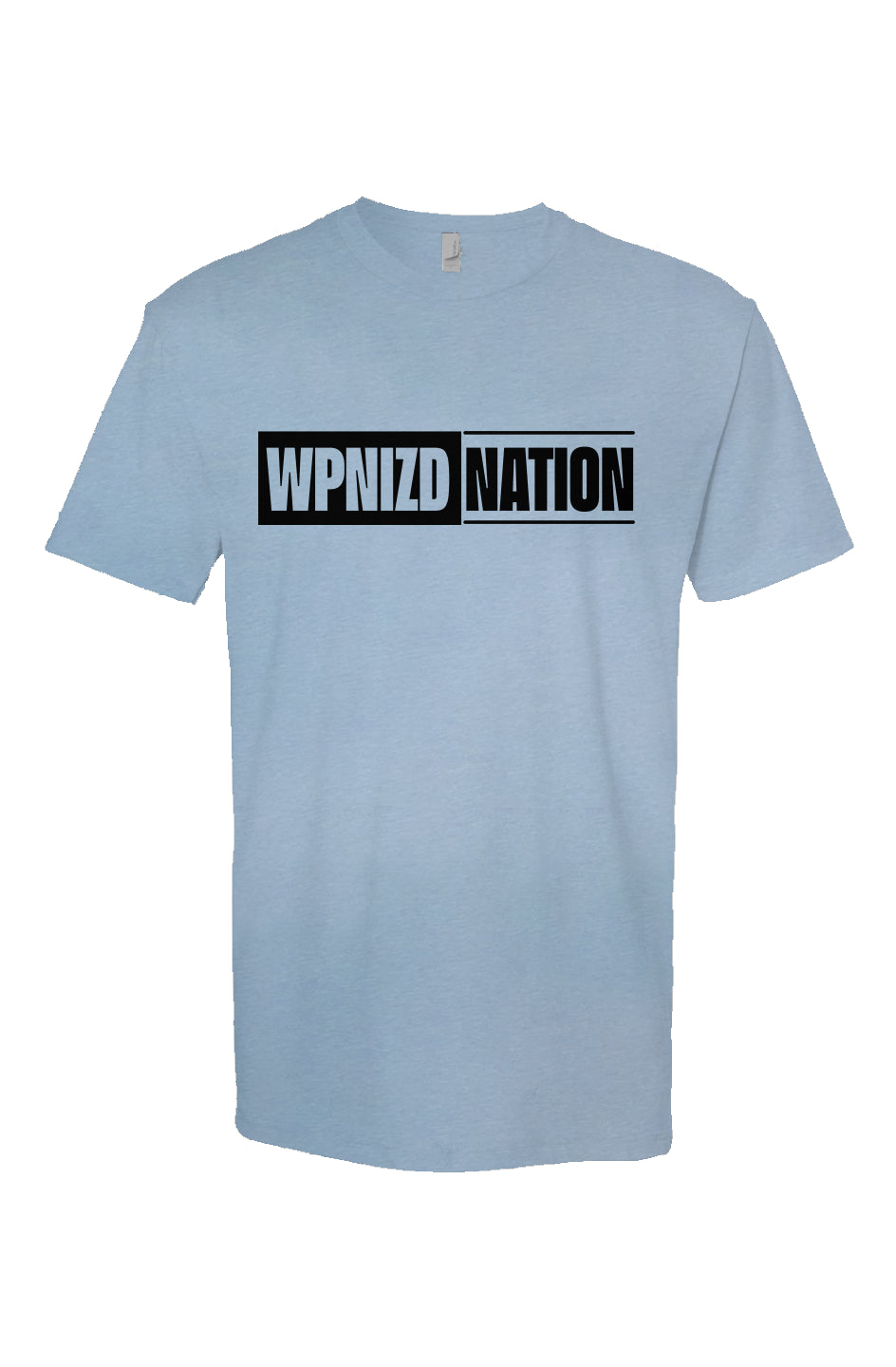 WPNIZD Nation Heather Columbia Blue Short Sleeve T shirt
