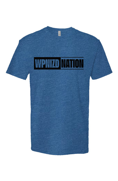 WPNIZD Nation Heather Cool Blue Short Sleeve T shirt